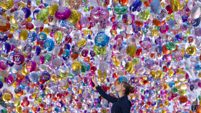 Calm Unveils 6,929 Balloons to Spotlight Youth Suicide Awareness