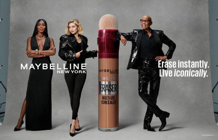 Naomi Campbell and RuPaul Lead Maybelline's Global 'Icons' Campaign by Gotham