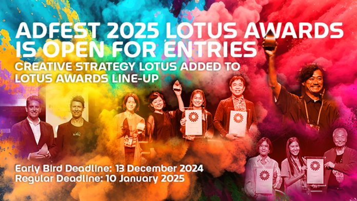 Enter ADFEST Lotus Awards 2025: Show Your Best by 13 December