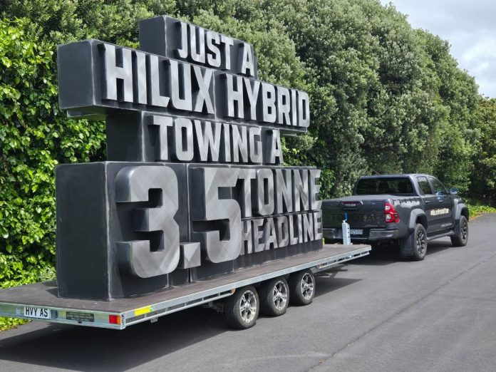 Toyota Hilux Hybrid Tows a 3.5 Tonne Headline in a Campaign by Saatchi & Saatchi NZ