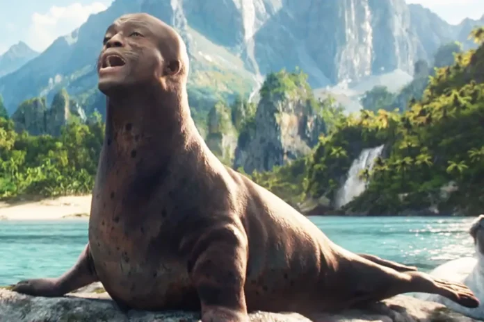 In the Super Bowl commercial, Seal performs a fun and quirky serenade for Becky G
