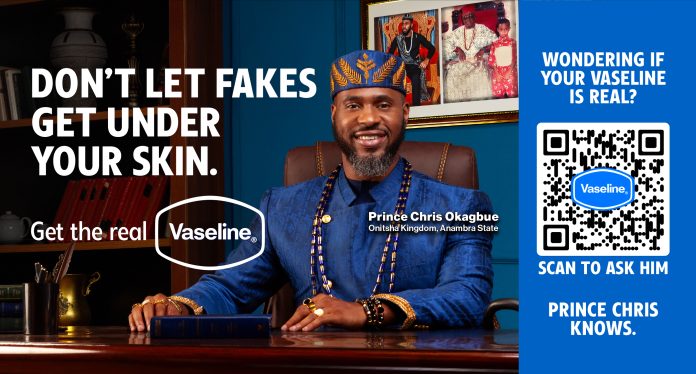 Vaseline takes on counterfeits with a real Nigerian Prince for campaign by Leo Singapore
