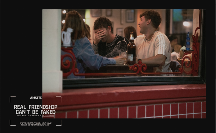 In the age of performative culture and AI advertising, Amstel champions authenticity and genuine moments