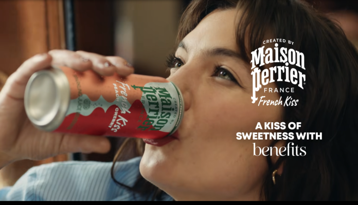 Maison Perrier Turns Romantic Tension into a Playful “French Kiss” Moment