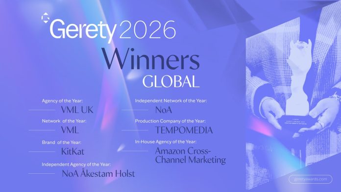 The world’s top performers for the powerful jury: Gerety reveals its 2026 Global Titles