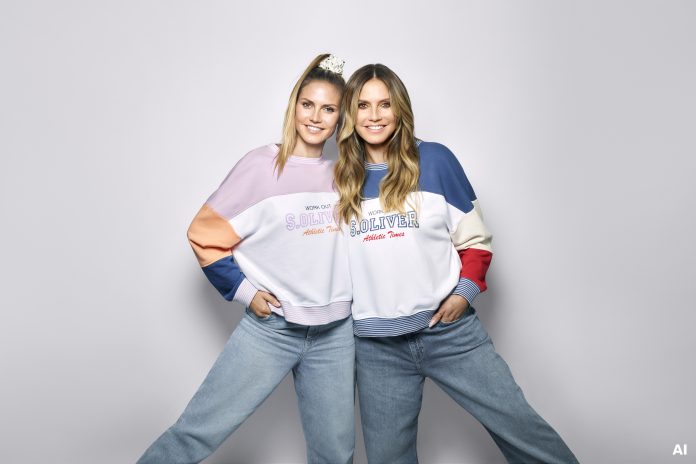 s.Oliver and Jung von Matt launch new campaign featuring supermodel Heidi Klum and her younger self