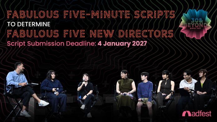 ADFEST Seeks Five Promising New Directors with Five-Minute Scripts